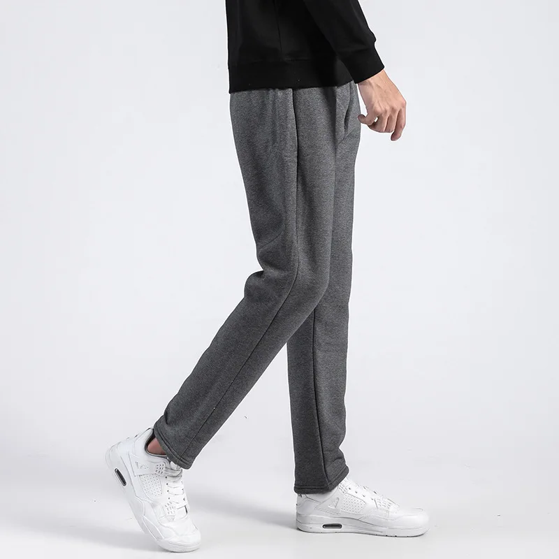 

Winter Thick Warm Lambskin Cashmere Fleece Sweatpants Men's Fleece Thickened Casual Cotton Pants Men Winter Warm Pants Sport