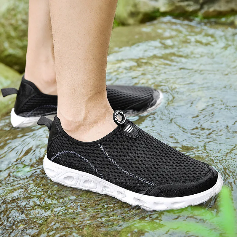 Мужские кроссовки из сетчатого материала размера плюс 39 48 легкая мужская