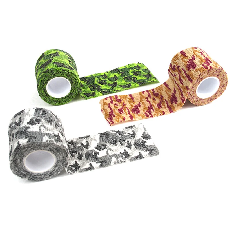 

Multi-functional Camo Tape Non-woven Self-adhesive Camouflage Hunting Paintball Airsoft Rifle Waterproof Non-Slip Stealth Tape
