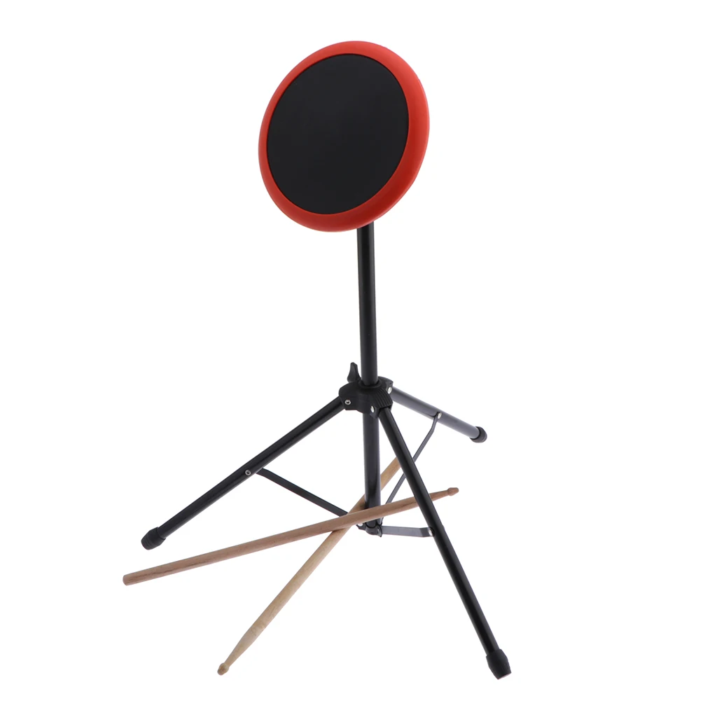 Drummer Practice Pad 6inch with Portable Tripod Stand Drumsticks and Bag | Спорт и развлечения