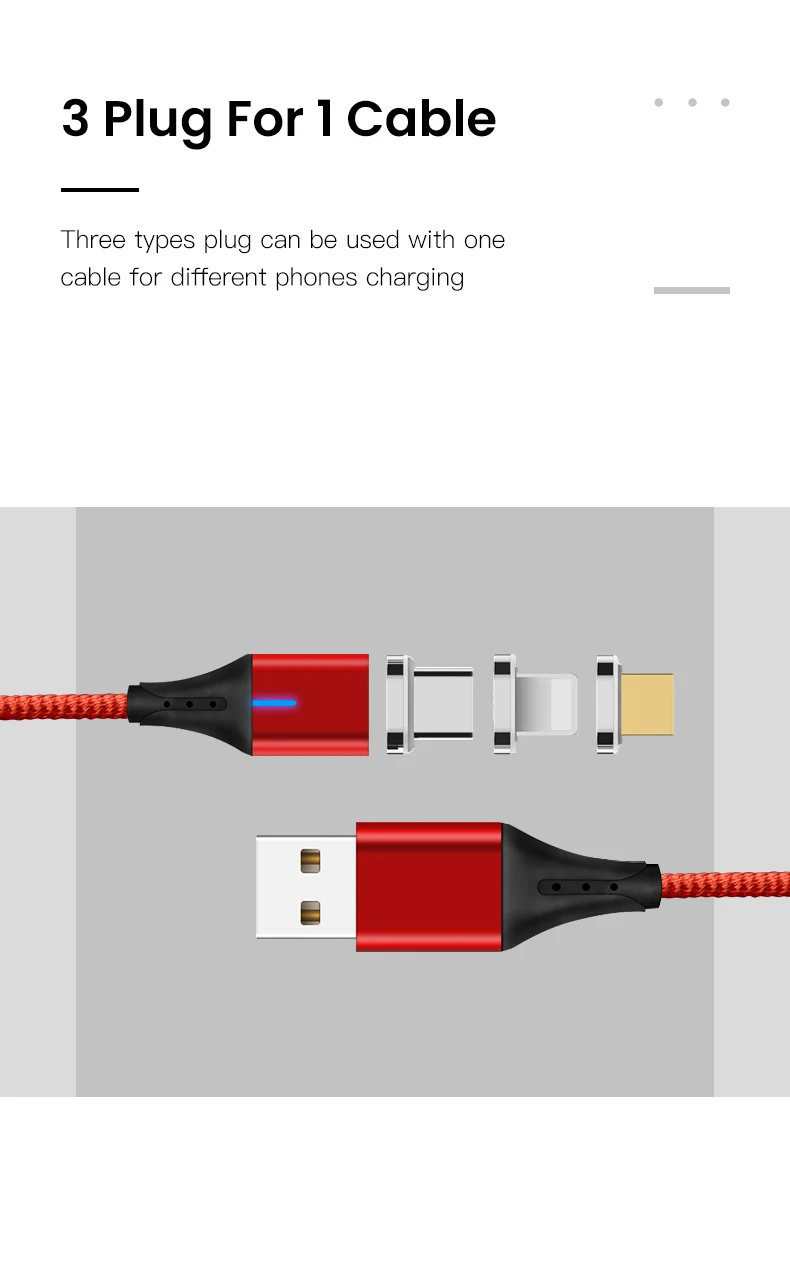Amzish 3A Магнитный Micro USB кабель для iPhone samsung тип данных C usb Магнитный USB кабель micro usb быстрого зарядного устройства type c магнитный кабель micro usb магнитная зарядка шнур для зарядки телефона