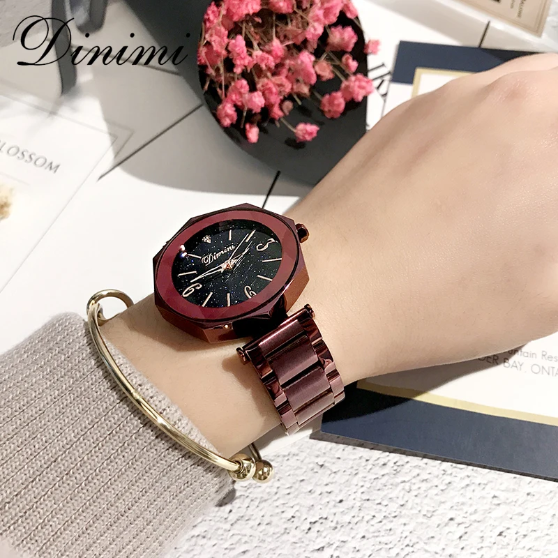 Top Brand Women Watches DIMINI Fashion Luxury Quartz Watch Casual Ladies Waterproof Wristwatch Clock Relogio Feminino | Наручные часы