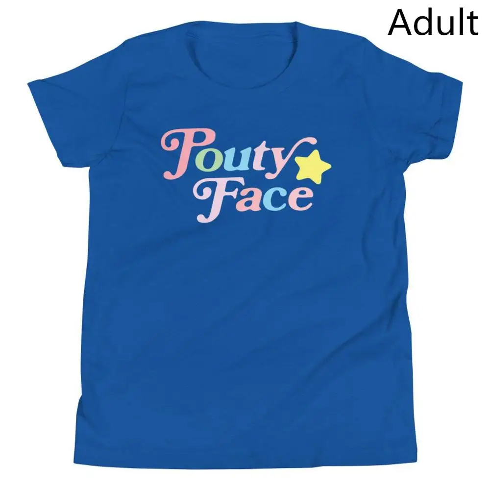 Camiseta con estampado de cara para padres e hijos, camiseta de manga corta para j&oacute;venes, Tops de algod&oacute;n a la moda para adultos/ni&ntilde;os, ropa de calle de verano-1