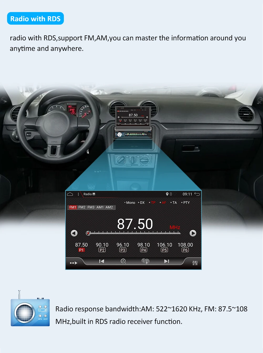 1 Din Android автомобильный мультимедийный авто радио dvd-плеер gps навигация с " сенсорный экран Съемная панель Поддержка wifi Зеркало Ссылка