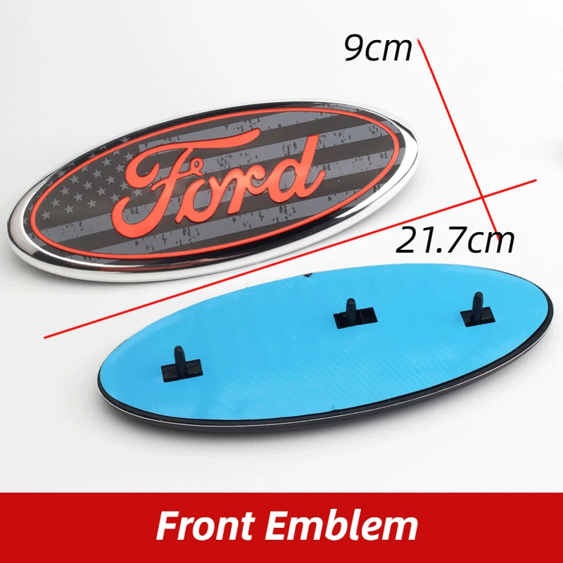 Car Front Grille Emblem Rear Sticker for Ford Fiesta Mondeo S MAX Focus Ranger Kuga Transit Fusion Ecosport Edge Escape Explorer |