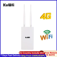 kuwfi 4g wifi router outdoor waterproof 4g sim wifi router wireless cpe unlocked fddtdd cat4 150mbps for ip camera