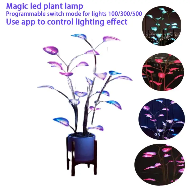 

New Magical LED Houseplant Fairy Lamp Led Night Light Plant Light Party Decor Home Wedding Dinner Decor Programmable APP Control
