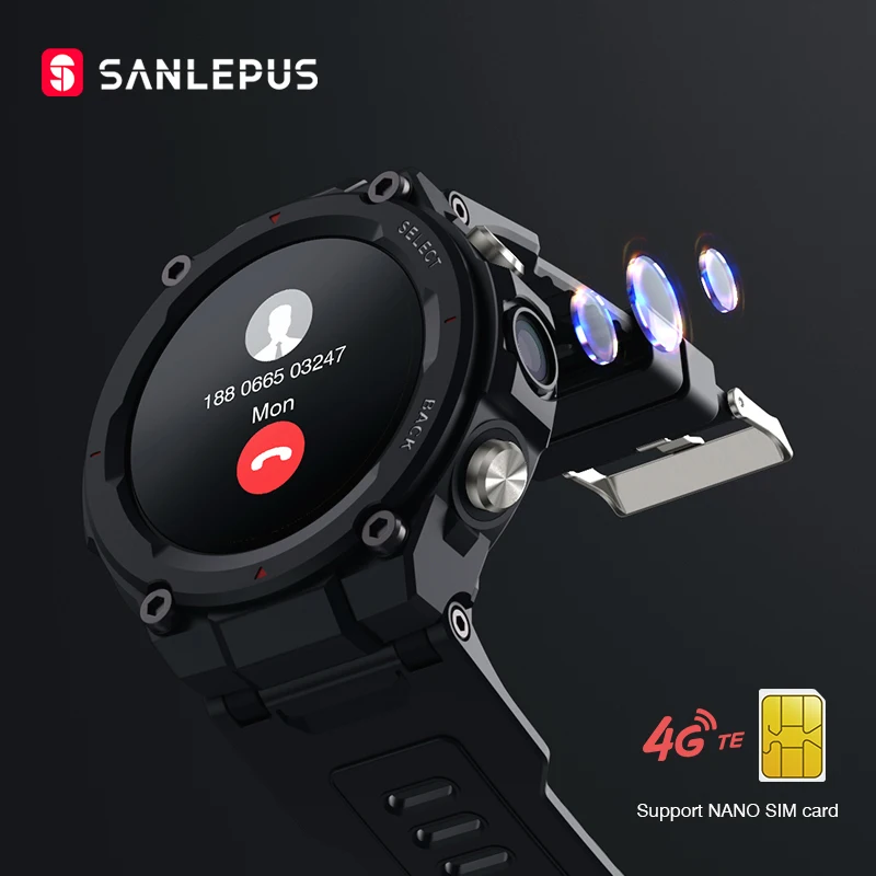 

SANLEPUS Student Smart Watch Support Sim Card Camera 4G Phone Calls Smartwatch For Kids Children Men Women 2022 Digital Watches