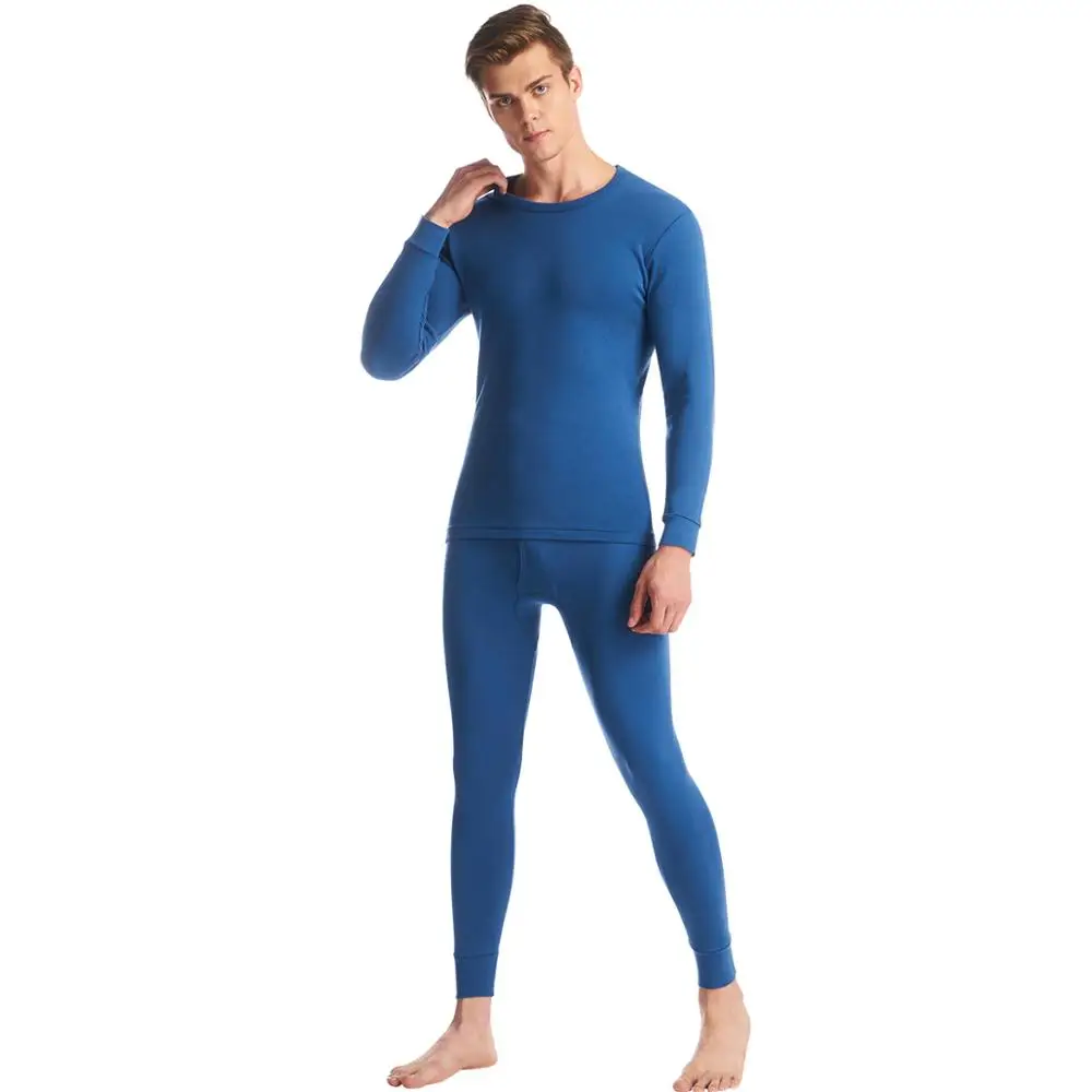 THREEGUN Термическое нижнее белье Комплекты Мужчины Хлопок Мягкие Комфортные