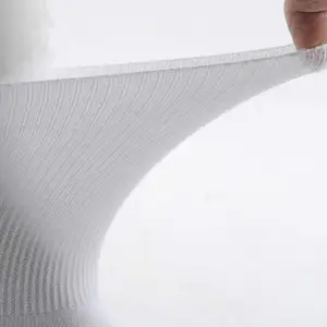 Здоровый подарок 6 партлот диабетические носки для ног для мужчин женщин мужчин белые чесаные хлопковые детские мягкие удобные антибактериальные Sox BOC103