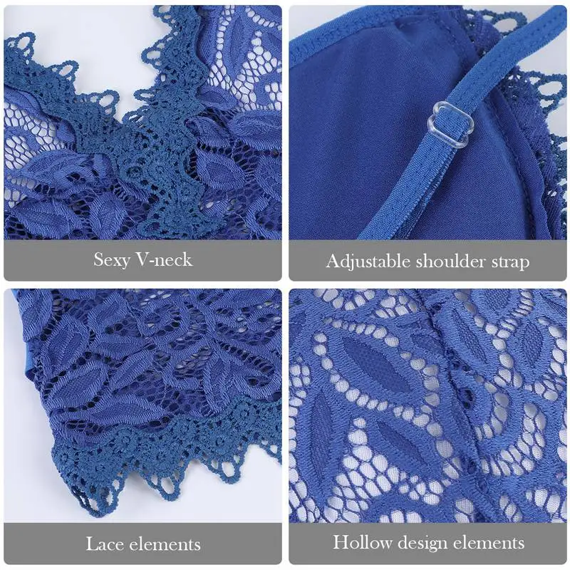 

KANCOOL 2021 Hot Lingerie Women Sexy Bralette Women Plus Size Vest Crop Wireless Bras Lingerie Sexy V-Neck Underwear Bras Vest