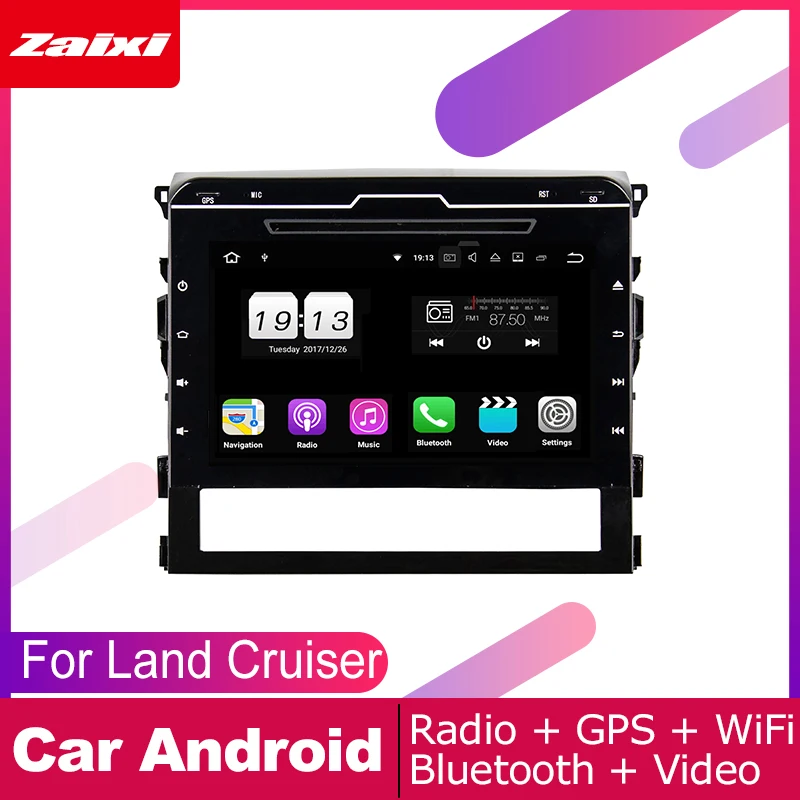 Автомобильные аксессуары для Toyota Land Cruiser 2016 2017 2018 2019 Android GPS Навигация DVD