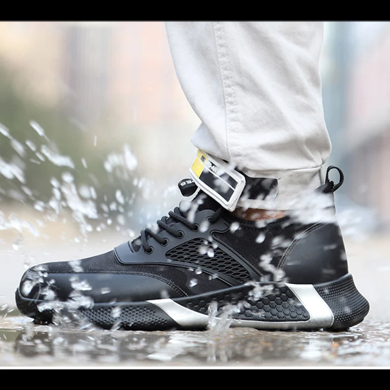 

Labor Shoes Men's Standard Steel Anti-smashing Anti-piercing Safety Shoes Light Breathable and Odor-resistant Work Shoes SH