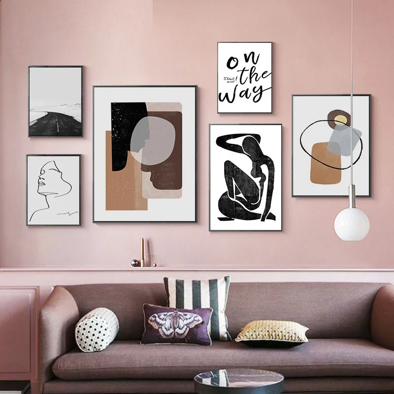 Настенная живопись холст современная картина Геометрическая абстрактная форма