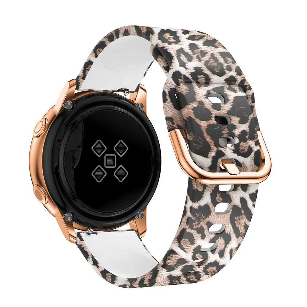 Ремешок силиконовый для Galaxy Watch Active 2 браслет с принтом смарт-часов 40 мм 44 20 Samsung |