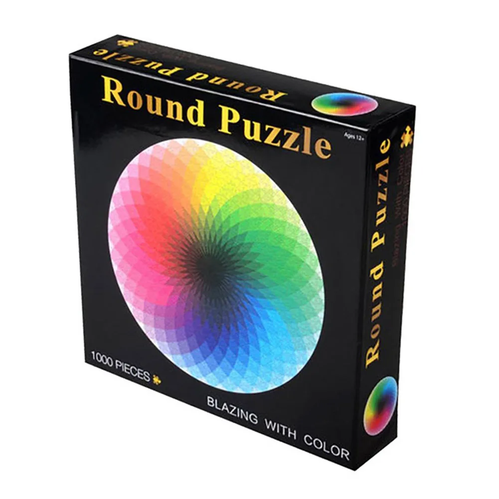 

1000 Pieces DIY Puzzle Educational Learning Colorful Round Assembling Toys