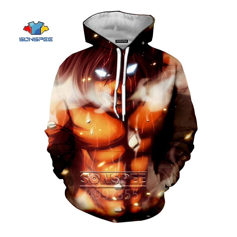 SONSPEE/Осенняя модная толстовка для мальчиков и девочек подростков с 3D принтом
