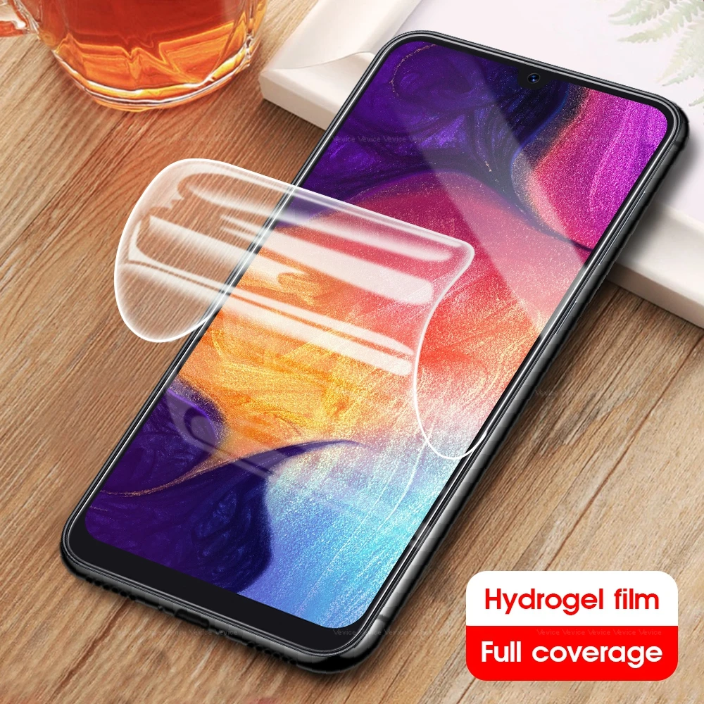 9D полное покрытие мягкая Гидрогелевая пленка для samsung Galaxy A10 A20 S A30 A40 A50 A60 A70 A80 A90 A10S