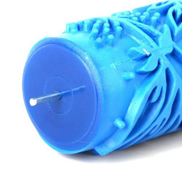 1 шт DIY дерево шаблон краска ролик для украшения стен и машины дизайн цветы синий 15