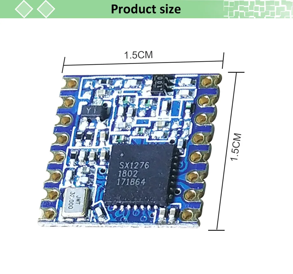 1p 868 МГц Супер низкая мощность RF LoRa модуль SX1276 чип дальней связи приемник и передатчик SPI IOT с антенной