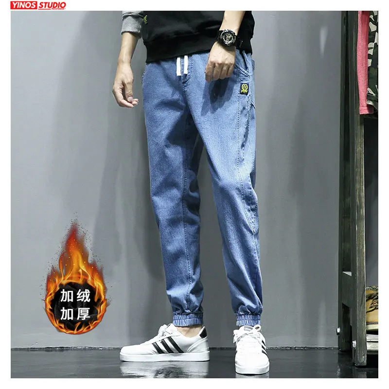 Прямая поставка мужские однотонные уличные штаны с карманами зимние утепленные
