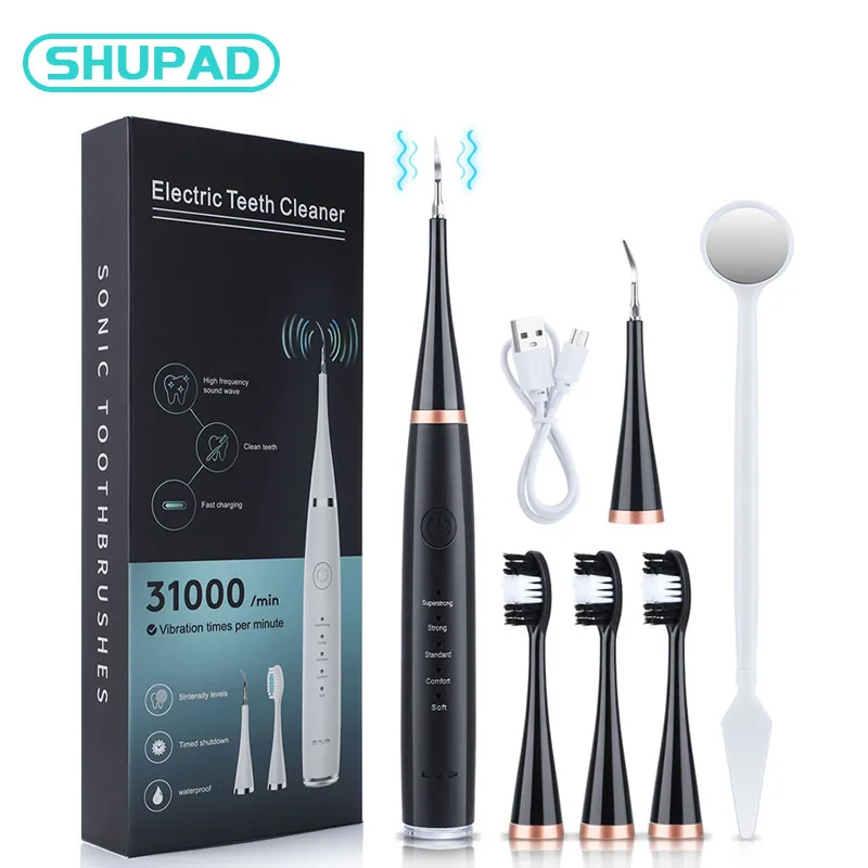 

SHUPAD Sonic Electric Toothbrush Ultrasonic Smart Tooth Brush Whitening Teeth Rechargeable Waterproof Automatic Tooth Brush Set