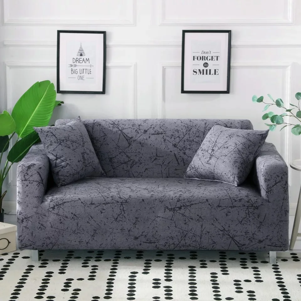 Modern Spandex Stretch Sofa Cover for Living Room Printed Couch Cover Slipcovers for 1/2/3/4-seater funda sofa housse de canap