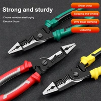 professional superhard alloy forceps wire stripper cutting cable cutter diagonal long nose nippers electric hand tools