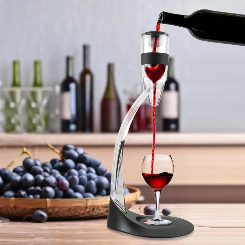 

Wine Decanter Set Red Wine Quick Aerator&Tower With Filter Stand Holder Dining Bar Kitchen Accessories HWC