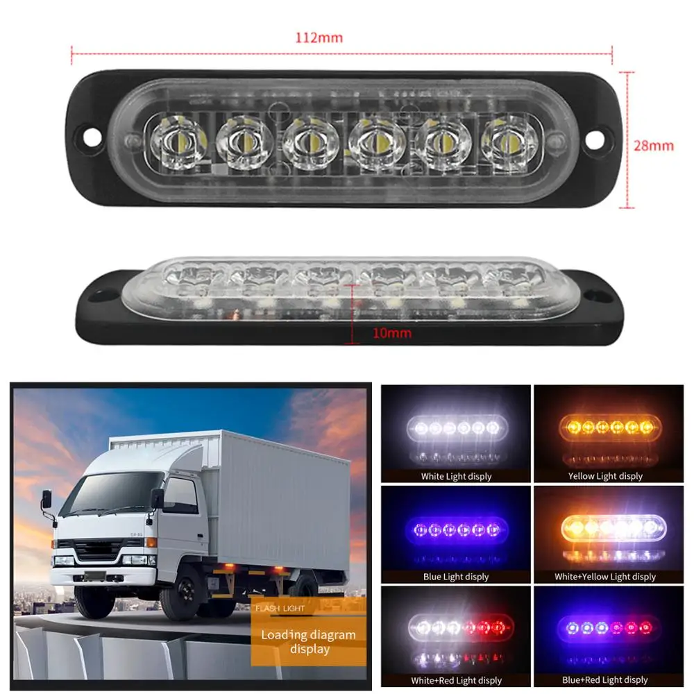 1 шт. автомобильный флэш-светильник светодиодный Мотоцикл Грузовик светильник