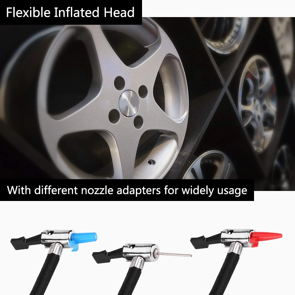 Цифровой портативный автомобильный насос для шин 12 В воздушный компрессор 260PSI