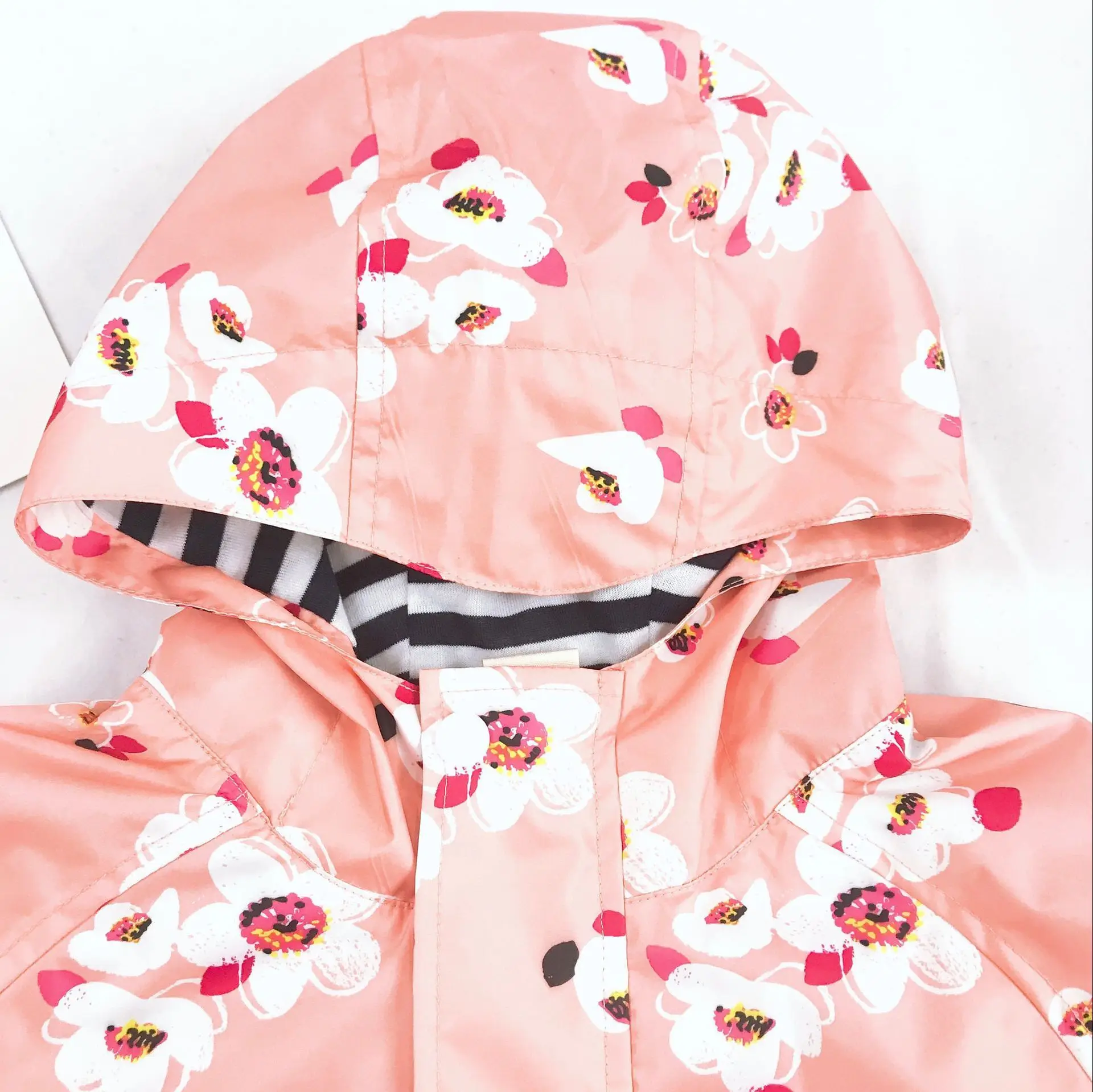 Дождевик детский для девочек двухслойный непромокаемый плащ с ананасами Детская