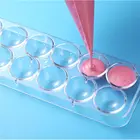 3D поликарбонатные формы для шоколада с 14 отверстиями, формы для шоколадных конфет, пластиковый поднос, инструменты для выпечки, пекарни