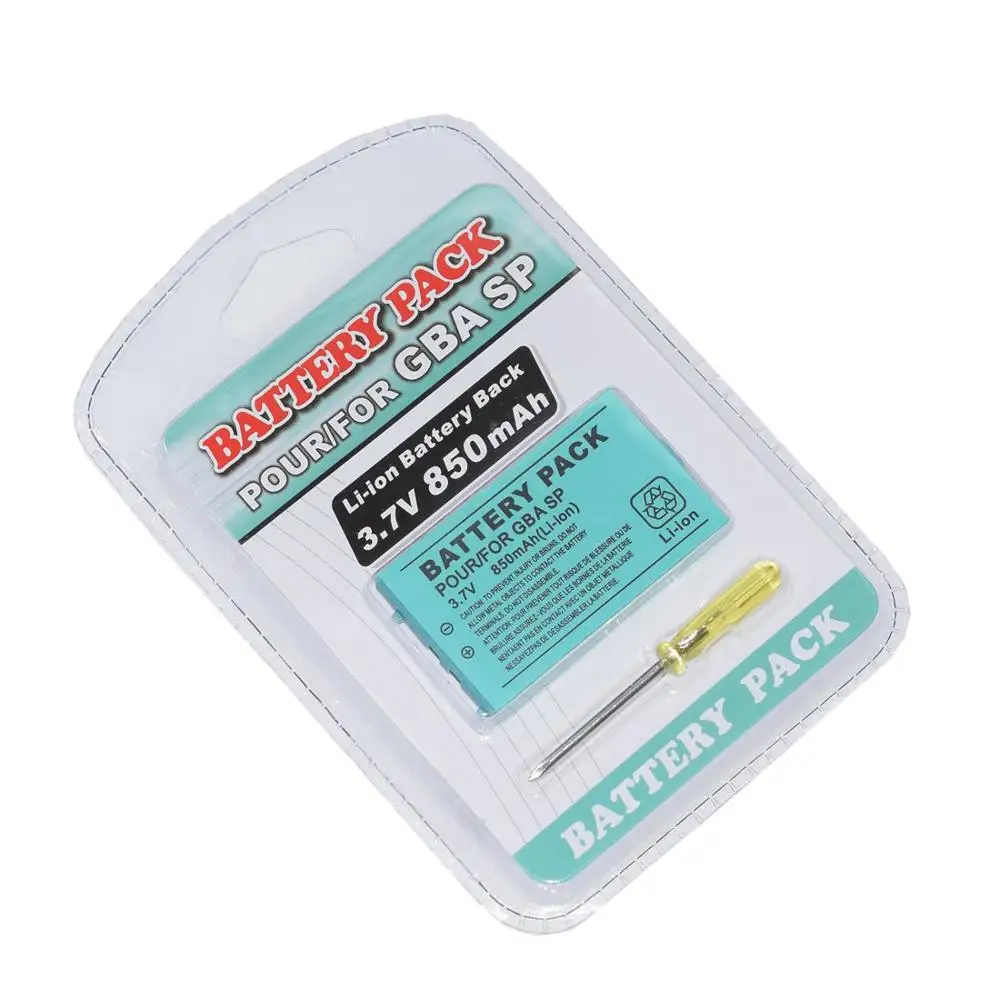 Аккумуляторная батарея 2pk для Nintendo GBA SP Gameboy Advance 3 7 В с инструментом|Батареи| |
