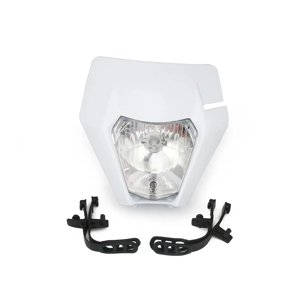Мотоцикл Универсальный фары Ligth Street для KTM EXC EXCF SX XC XCW MX SMR SXS 125 250 350 450 500 505 520 530 - Цвет: White B