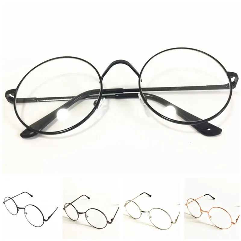 

HOT Selling Fashion Women & Men Retro Glasses Round Frame Eyeglasses Radiation Protective Goggles Spectacles Couple Glasses