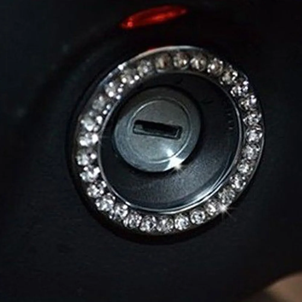 Новый розовый Автомобильный интерьер с одной кнопкой для запуска и остановки