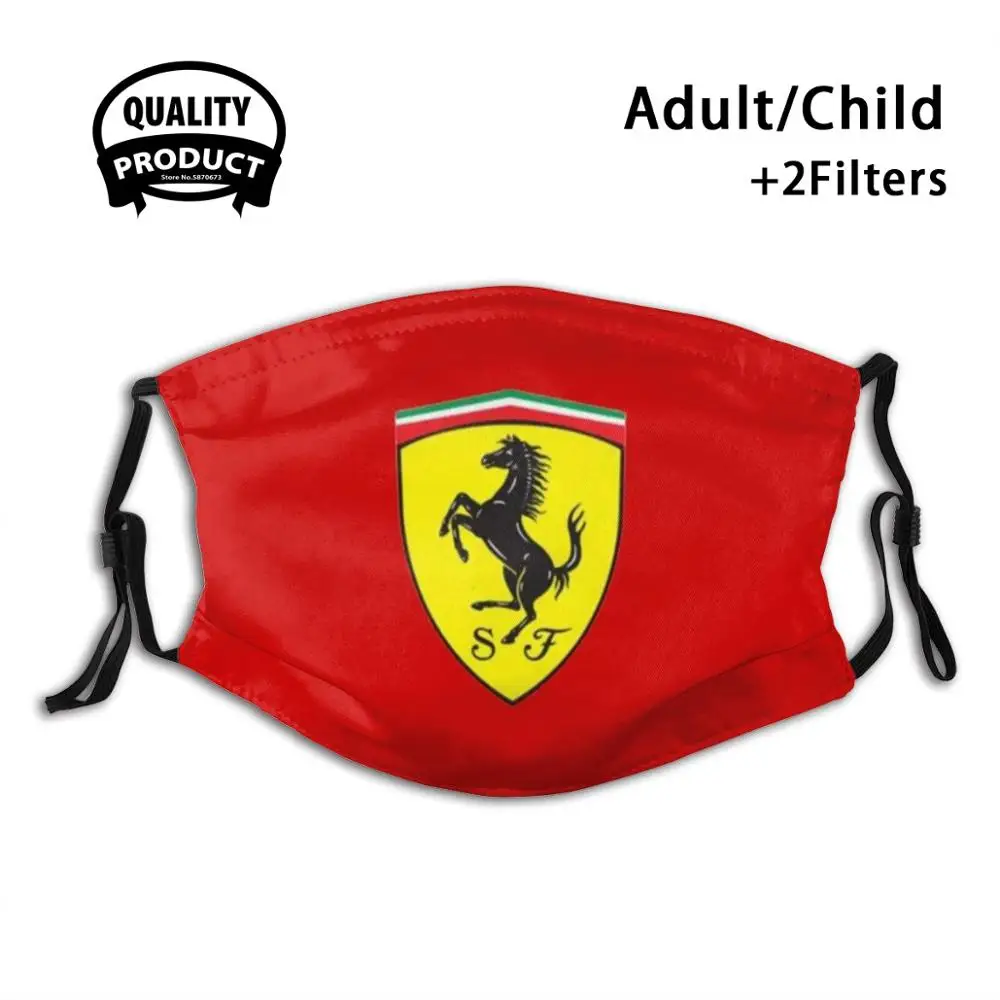 

Модные модные автомобильные маски Ferrari Auto, Италия, красная лошадь, пони