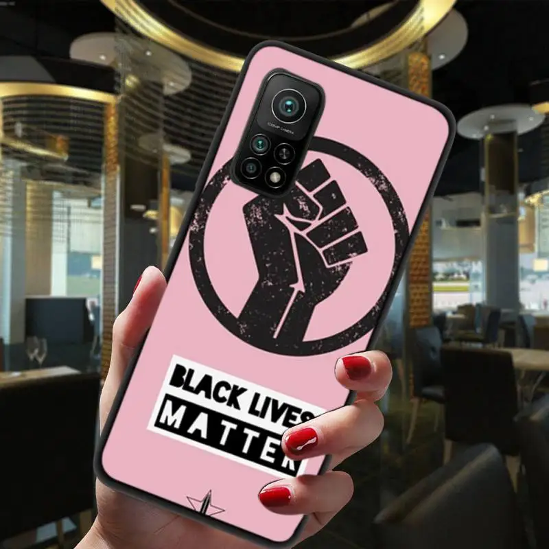 

ZFGHSHYQ Black Lives Matter BLM Phone Cases For Xiaomi 5 6 6Plus 6X 8 9se 10 10Pro Not2 3 10lite Mix2 2S Mix8lite Max2 3