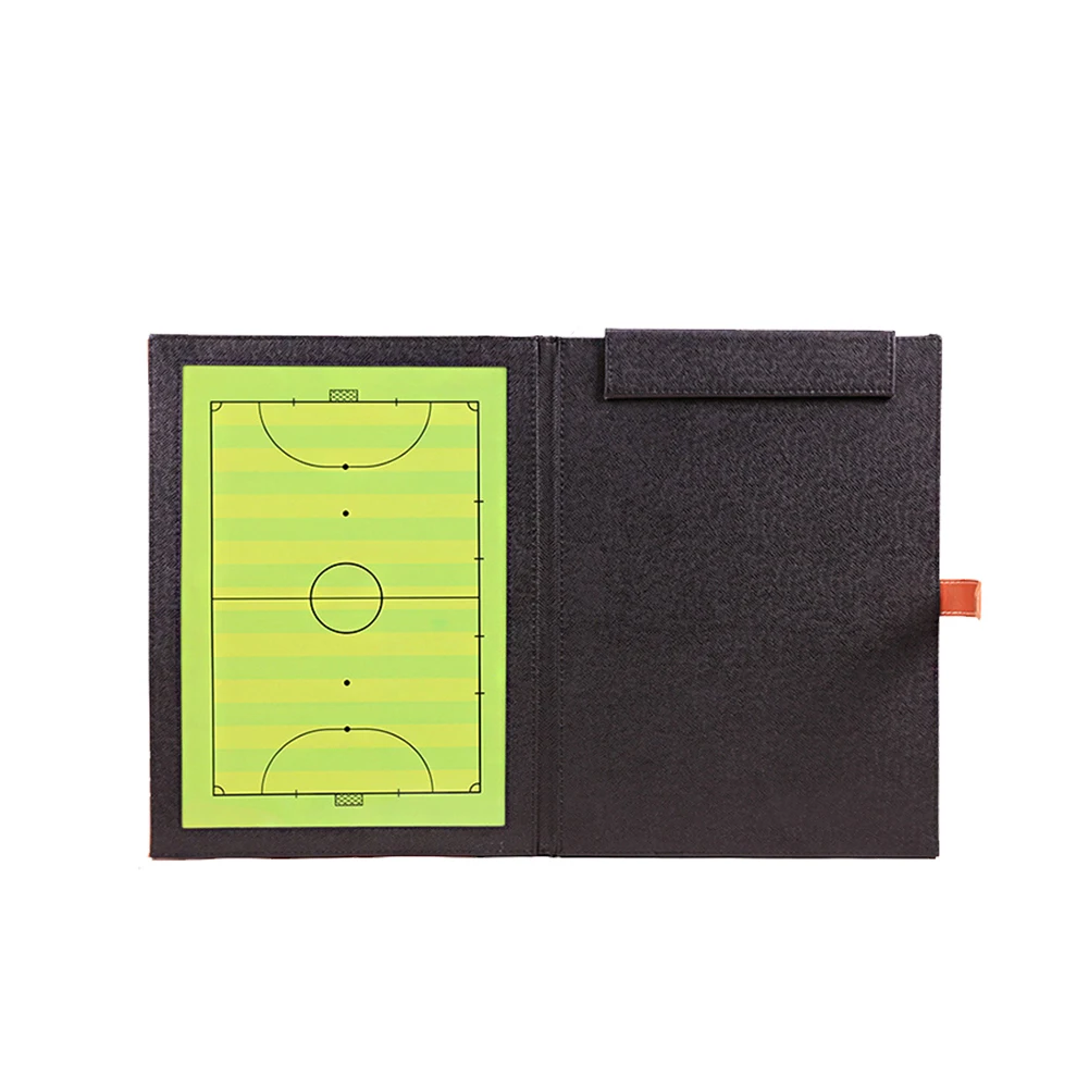 

Soccer Teaching Coaching Training Soft Guidance Football Tactic Board Tool Magnetic Clipboard Accessories Foldable PU Leather
