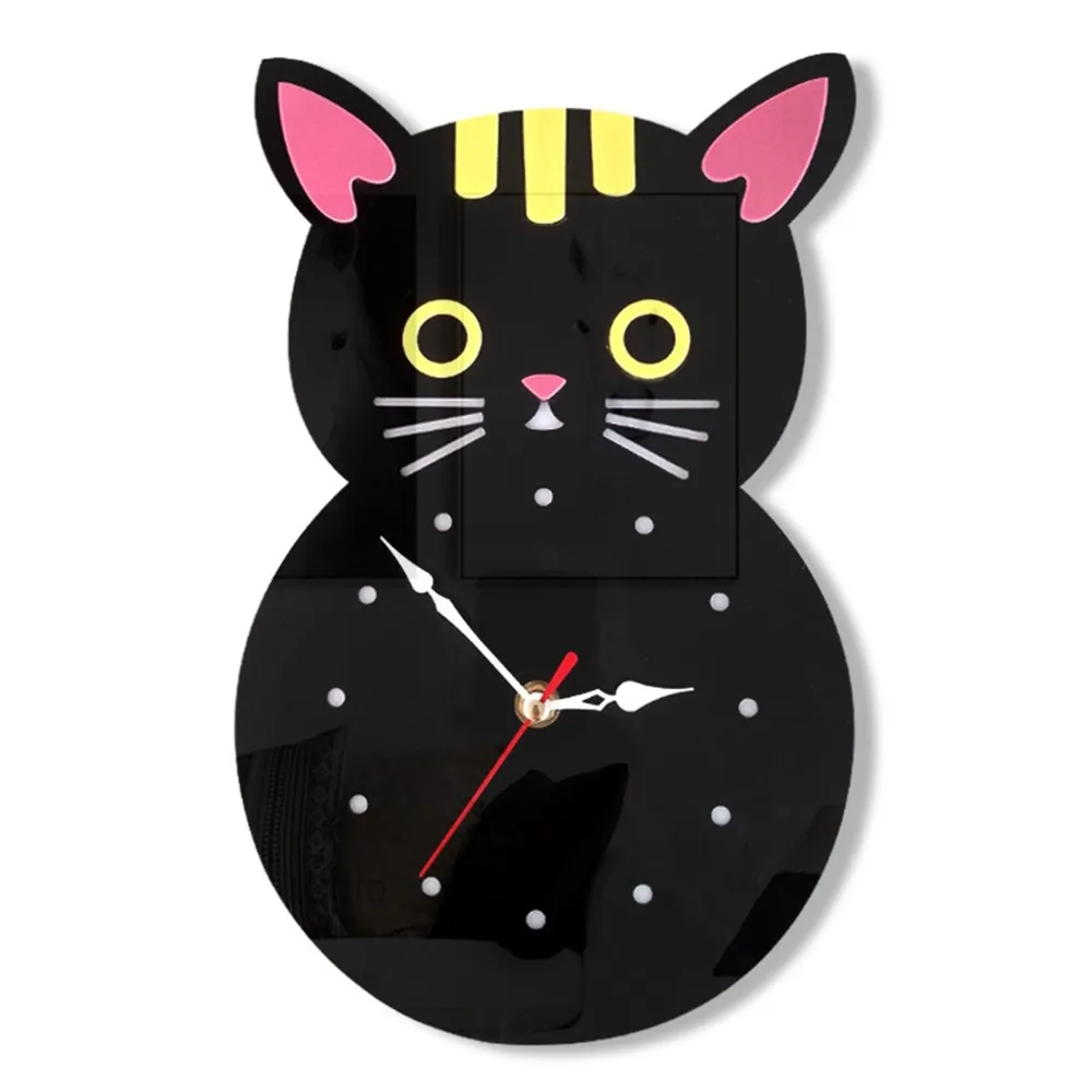 Мультфильм DIY Сова настенные часы мультфильм тихие стены дома украшение для