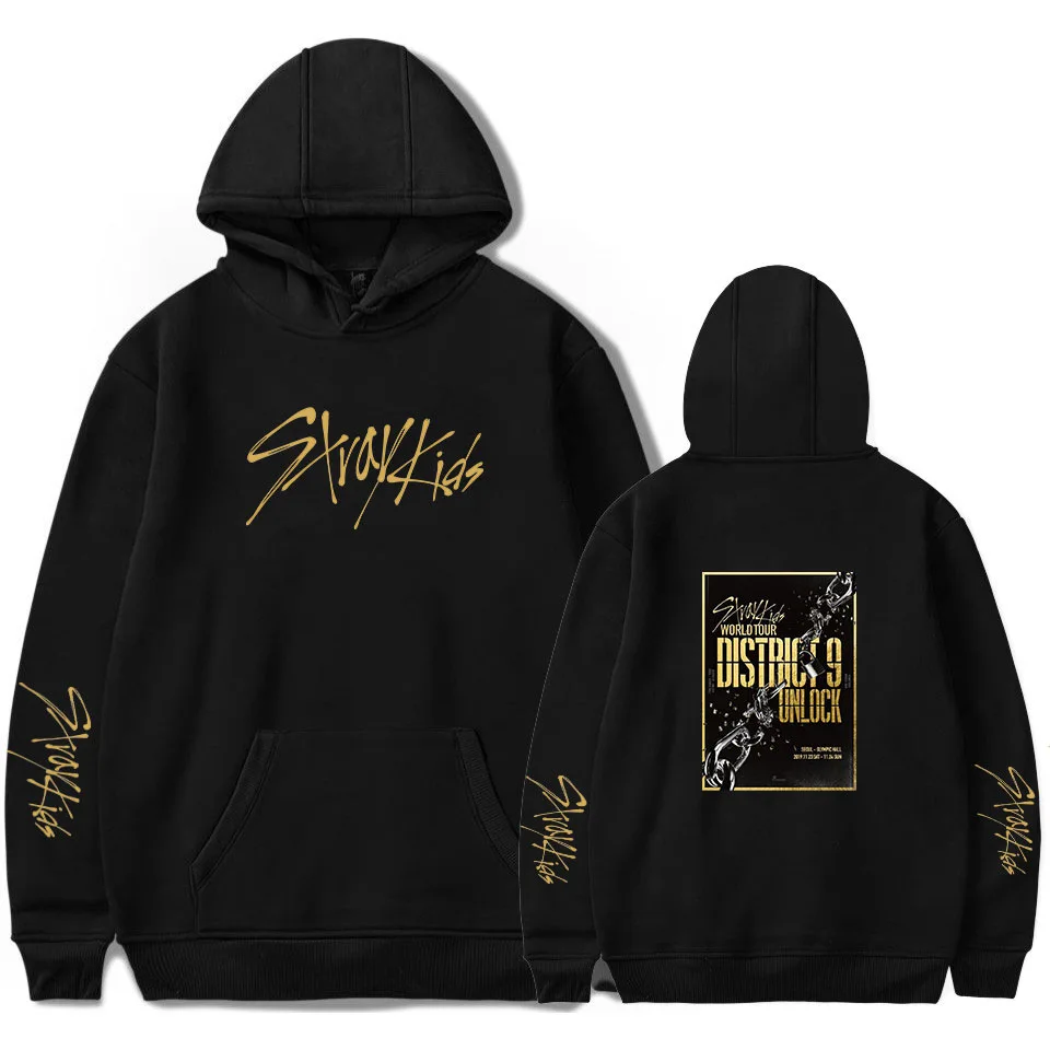 Женская/Мужская толстовка KPOP StrayKids уличная одежда в стиле хип хоп с капюшоном и