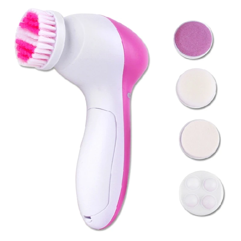 Массажер для лица 5 в 1 электрическая машинка мытья очиститель пор Очиститель