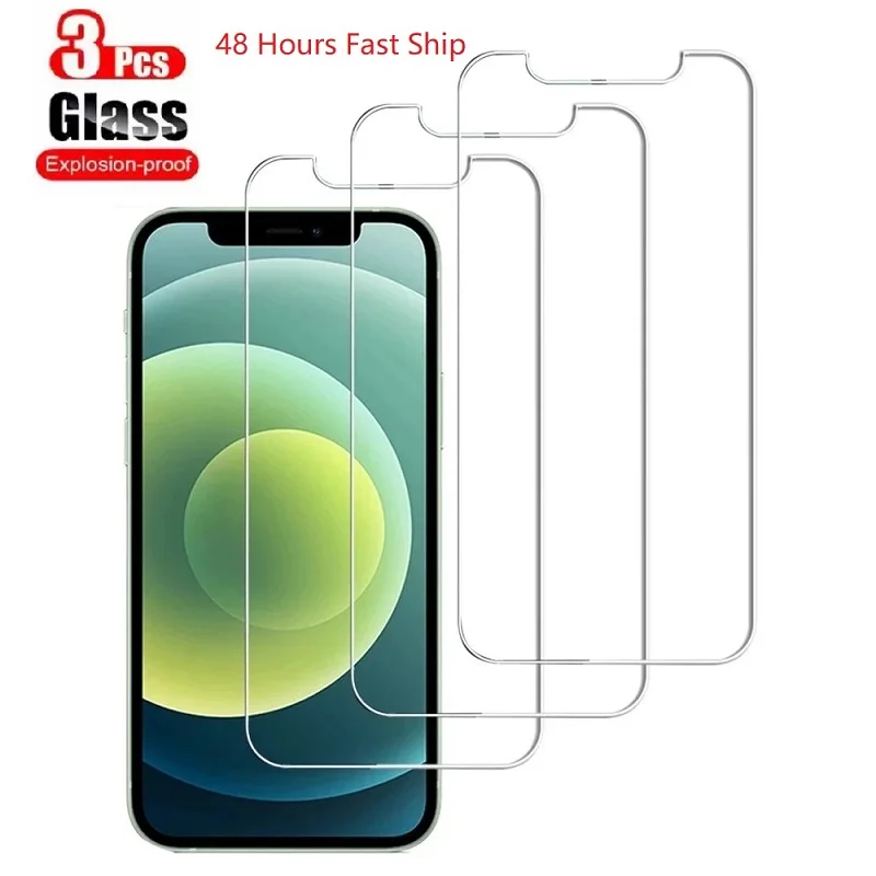 

Защитное стекло для IPhone X, XR, XS MAX, SE 5S, 11, 12 Pro, 7, 8, 6, 6s Plus, X, 3 шт.