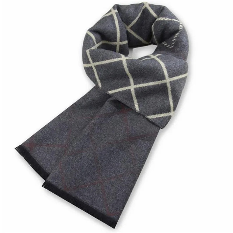 

2020 Autumn Winter Men's Fashion Casual New Plaid Warm Plus Cashmere Scarf Bufanda Cachecol Sjaal Masculino Mantel Szalik Zimowy