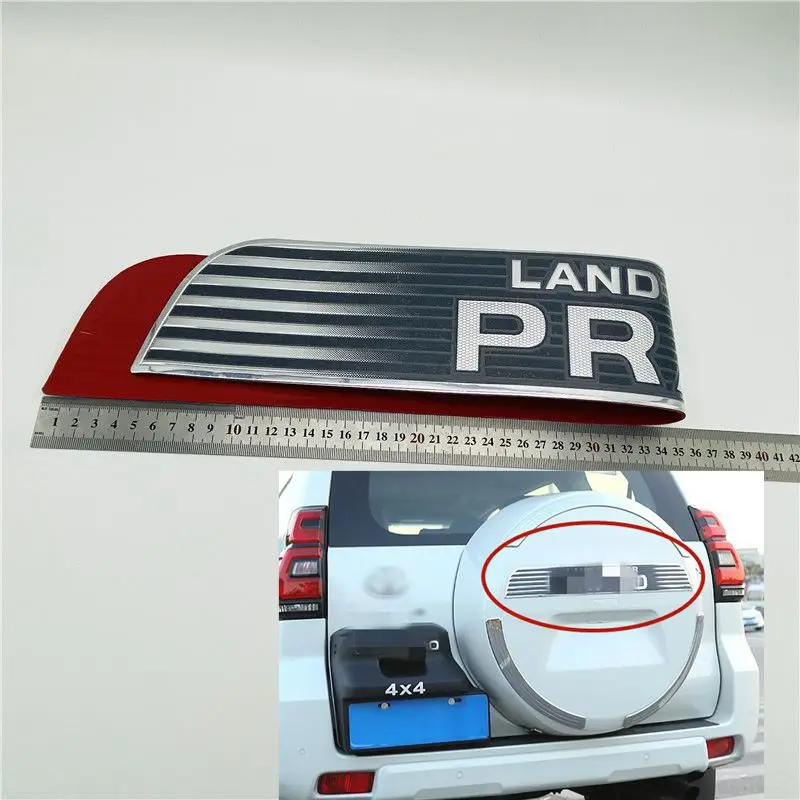 

For 2014-2017 Toyota Land Cruiser Prado FJ120 FJ150 LC120 LC150 Emblem Tail Spare Tire Rear Trunk Logo