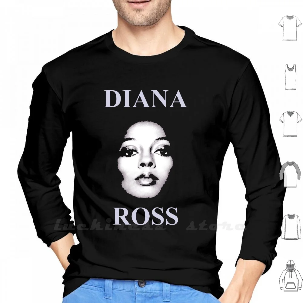 Ms. Ross футболка с длинным рукавом Диана Dianna Motown Detroit Дискотека 60S 70S 80 пост панк
