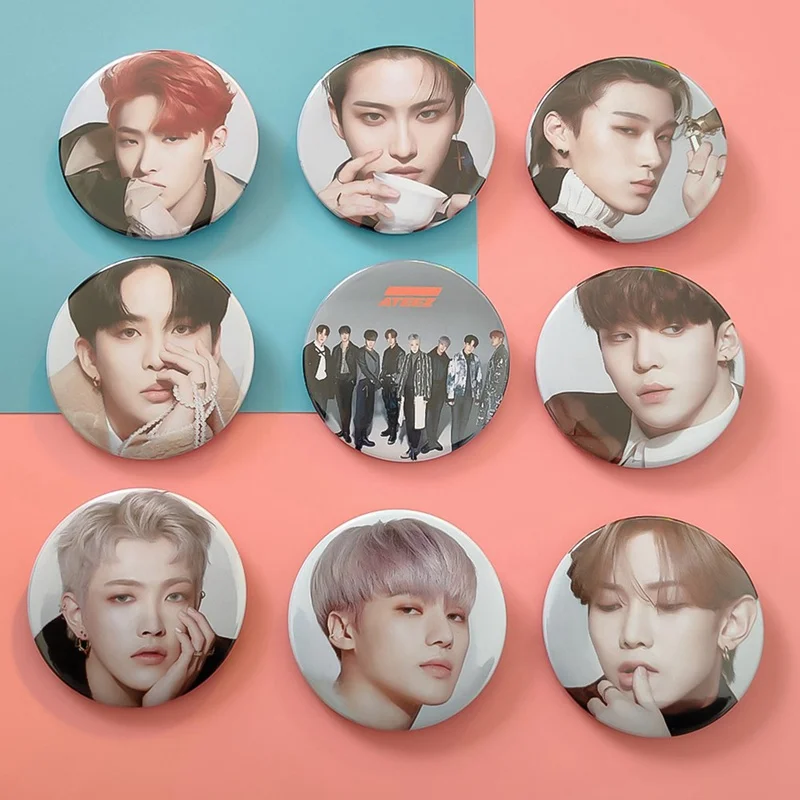1 шт. брошь Kpop ATEEZ значок для фотографии SEONG HWA Чен Хо украшения одежды K pop