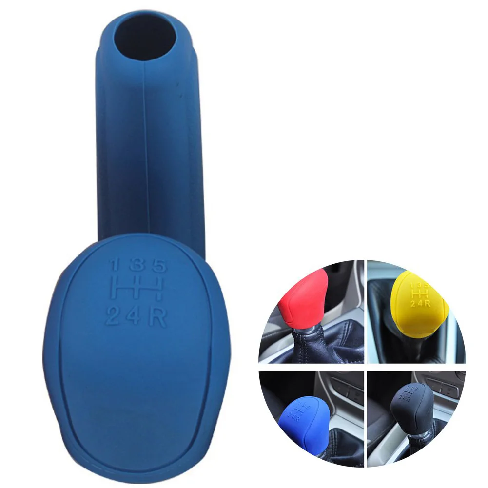 

1 Set Silicone Gear Shift Knob Cover Car Handbrake Cover Hand Brake For Ford