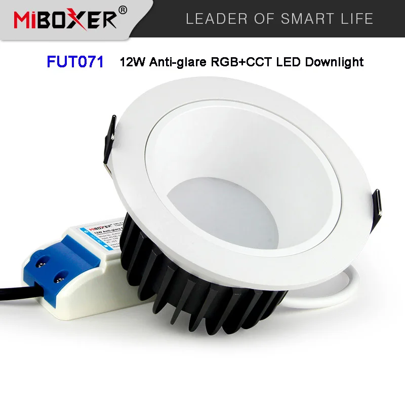 

Miboxer 12 Вт антибликовый RGB + CCT светодиодный потолочный светильник FUT071 AC100 ~ 240 В с регулируемой яркостью умный светодиодный потолочный светиль...